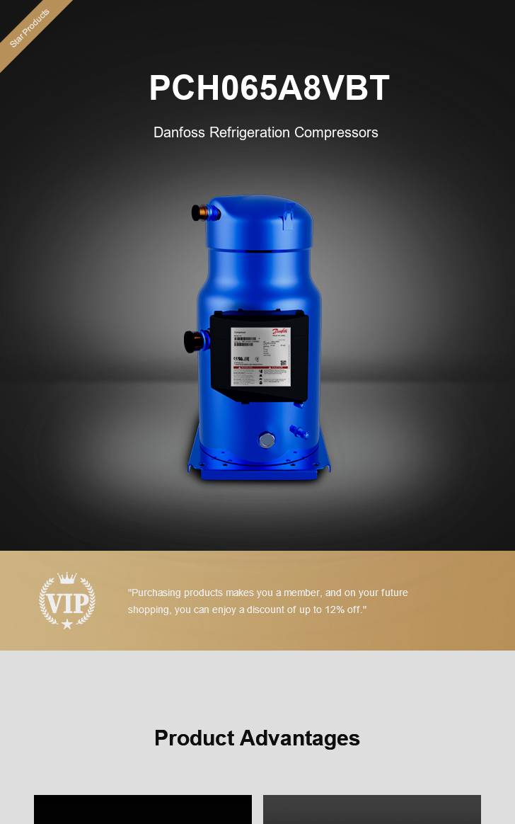 Danfoss Compressor PCH065A8VBT, technical parameters pdf, structure diagram